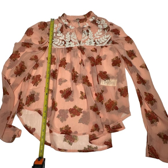 NWOat Free People Patricia Embroidered Blouse xs - Picture 11 of 15